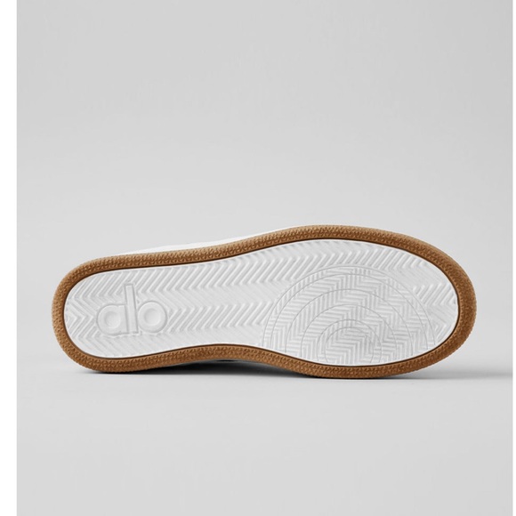 ALO Yoga White Sneakers with Tan Sole - Picture 5 of 6